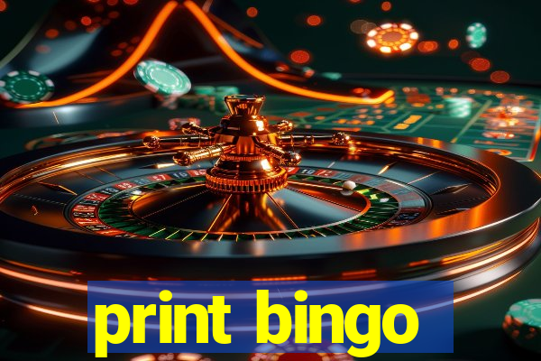 print bingo